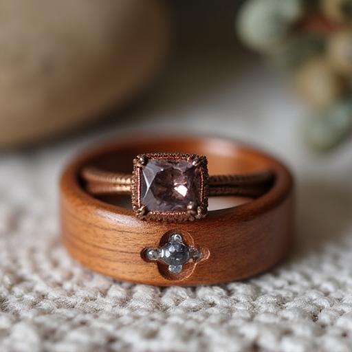 Wooden engagement rings Australian timber